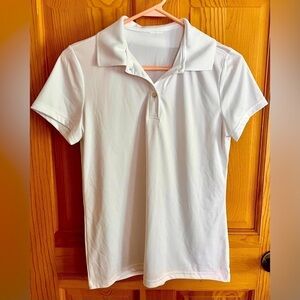 Dri Fit Women’s XS Short Sleeve Uniform Private School Pickleball Coastal White